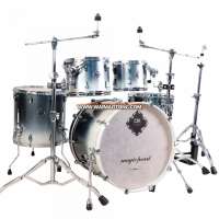 Metal crystal painting birch wood shell musical instrument drum set