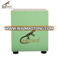 Gecko CM65 Kindergarten OEM custom Kid China Cajon BOX Drum with Backrest, Unique cajon, colorful cajon Wooden drum box