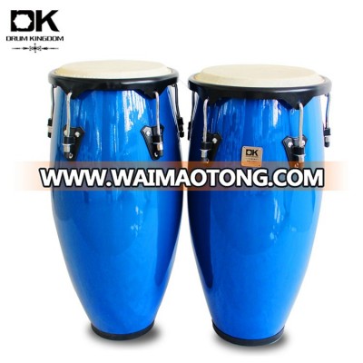 Made in China latin percussion drum blue lacquer finish Congas